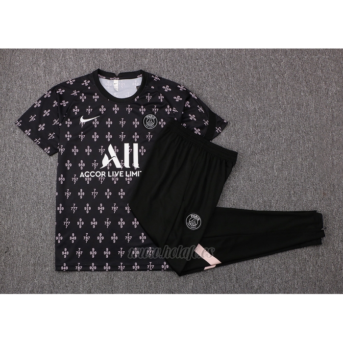 Chandal del Paris Saint-Germain Manga Corta 2021-2022 Negro